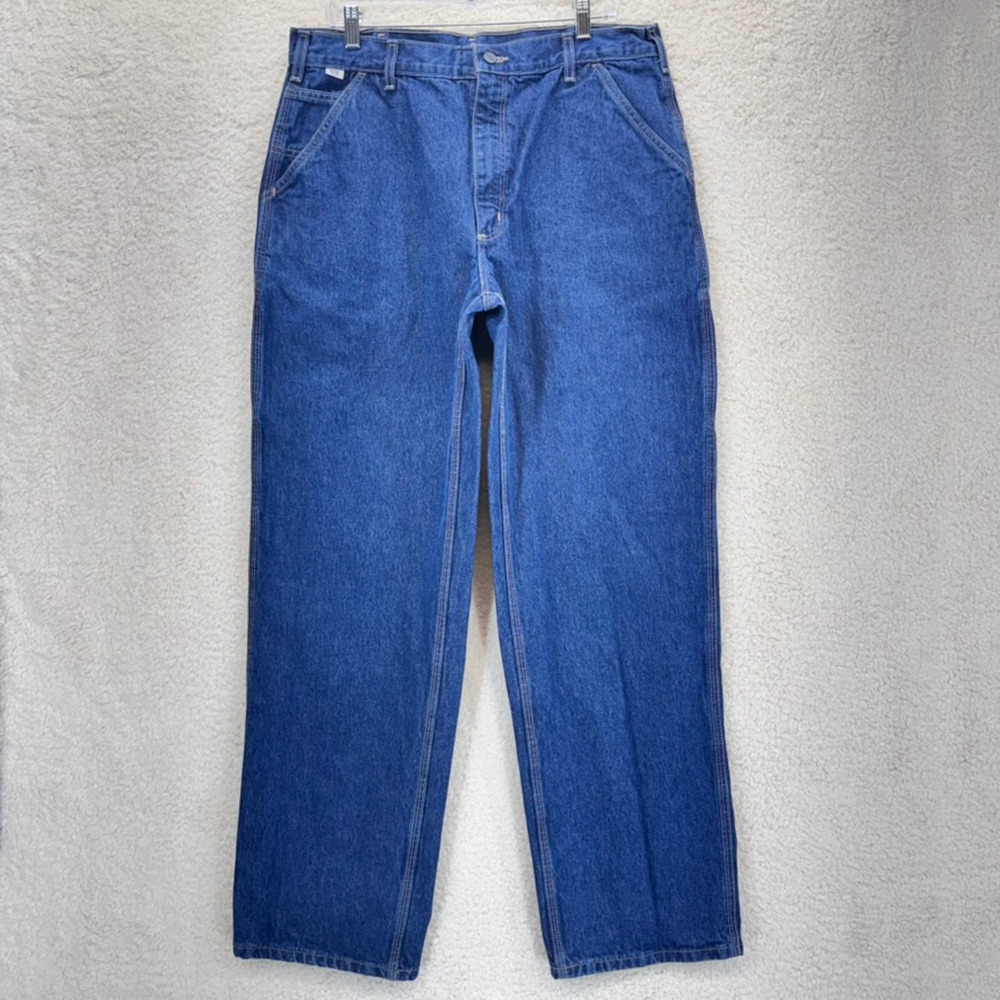 Carhartt Carpenter Jeans Men 36x32 NFPA 2112 Flame Resistant Workwear Cotton